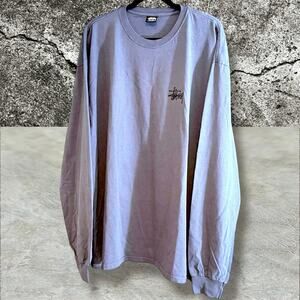 •NWT• STÜSSY Basic Stussy Slate Blue Long Sleeve Tee • Size 2XL